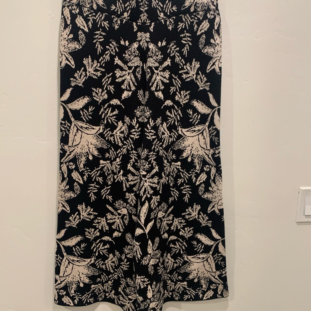 Floral Black and Cream Women's pants